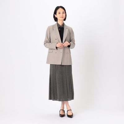 〔　ＴＡＬＬサイズ　〕　【セットアップ対応】バックサテンアムンゼン幾何小紋柄　スカート（３４３８ＦＧ１０）