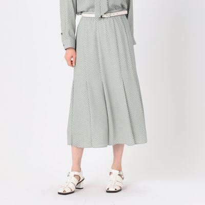 〔　ＴＡＬＬサイズ　〕　【セットアップ対応】バックサテンアムンゼン幾何小紋柄　スカート（３４３８ＦＧ１０）