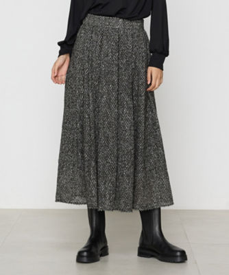 ＜COMME CA TALL (Women/大きいサイズ)＞〔　ＴＡＬＬサイズ　〕　シャギーデニムプリント　スカート（３４３８ＦＩ０５）