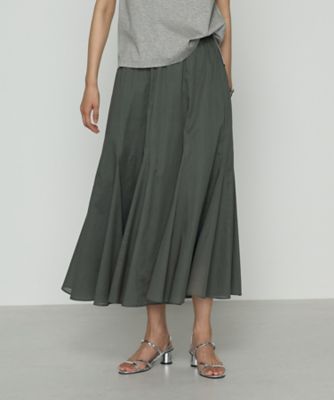 【送料無料】COMME CA TALL (Women/大きいサイズ)/コムサ トール 〔 TALLサイズ 〕 80ナチュラルローン スカート(3438FM02) ミドリ 【三越伊勢丹/公式】