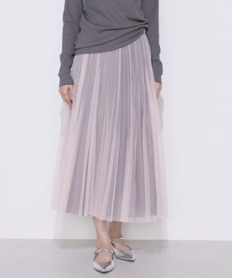 TALLサイズ 〕 ソフトチュール×ウーリー分繊トリコット広巾