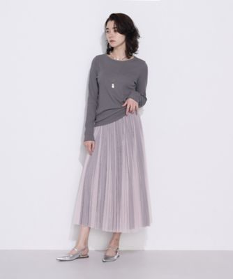 TALLサイズ 〕 ソフトチュール×ウーリー分繊トリコット広巾