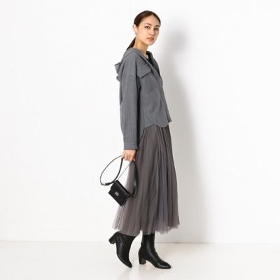 〔ＴＡＬＬサイズ〕【リバーシブル】ソフトチュール　スカート（３４３８ＦＷ１７）