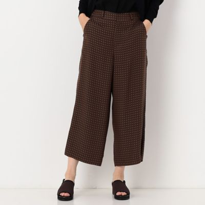 ＜COMME CA TALL (Women/大きいサイズ)＞〔ＴＡＬＬサイズ〕小花ジャカード　パンツ（３４３９ＰＡ０２）