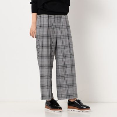 ＜COMME CA TALL (Women/大きいサイズ)＞〔ＴＡＬＬサイズ〕先染めチェック　パンツ（３４３９ＰＡ０８）