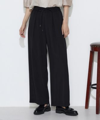 ＜COMME CA TALL (Women/大きいサイズ)＞〔　ＴＡＬＬサイズ　〕　トリポリカラミ　ワイドパンツ（３４３９ＰＯ１２）
