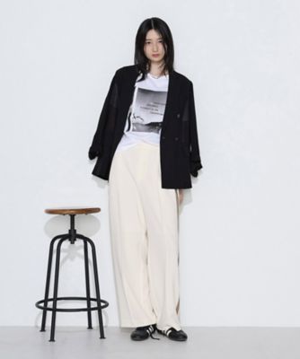 TALLサイズ 〕 ストレッチダブルクロス トラックパンツ