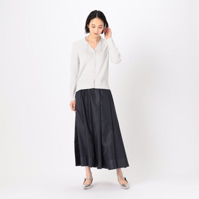 〔　ＴＡＬＬサイズ　〕　コットンビーム針抜き風カーディガン（３４５０ＩＧ０１）