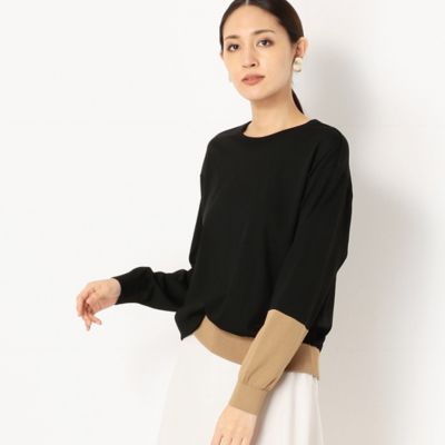 ＜COMME CA TALL (Women/大きいサイズ)＞〔ＴＡＬＬサイズ〕カラー　グロッキング　ニットプルオーバー（３４５０ＩＷ０３）