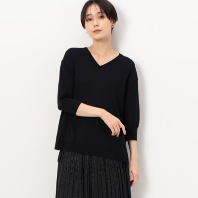 ＜COMME CA TALL (Women/大きいサイズ)＞〔　ＴＡＬＬサイズ　〕　ベーシックニット　プルオーバー（３４５２ＩＣ０６）