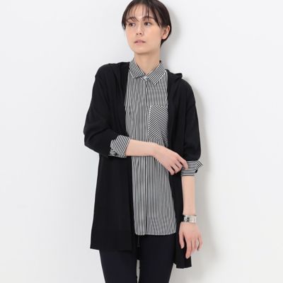 COMME CA TALL (Women/大きいサイズ)/コムサ トール 〔 TALLサイズ 〕 ジョーゼットコンビニット カーディガン(3453IC07)
