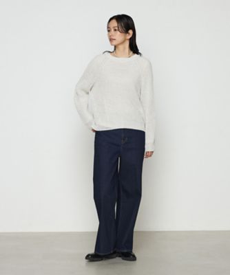 TALLサイズ 〕 和紙混杢ニット プルオーバー（3453IK08