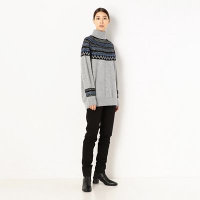 〔ＴＡＬＬサイズ〕ノルディック柄　チュニックプルオーバー（３４５３ＩＷ１０）