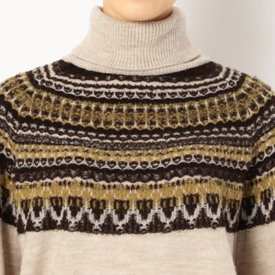 〔ＴＡＬＬサイズ〕ノルディック柄　チュニックプルオーバー（３４５３ＩＷ１０）