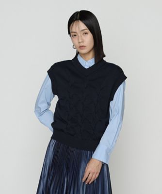 TALLサイズ 〕 コットンポリエステルリリヤーン ニット