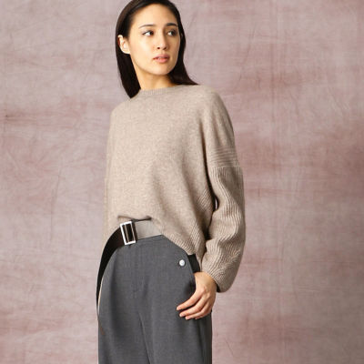 ＜COMME CA TALL (Women/大きいサイズ)＞〔ＴＡＬＬサイズ〕ラクーンウール　ニットプルオーバー（３４５４ＩＲ０５）