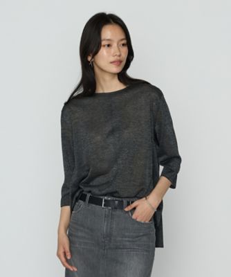 COMME CA TALL (Women/大きいサイズ)/コムサ トール 〔　ＴＡＬＬサイズ　〕　レーヨンイタリア糸　プルオーバー（３４５５ＩＫ１３）