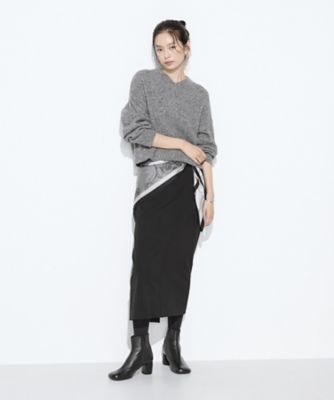 TALLサイズ 〕 和紙ブークレー Vネックプルオーバー