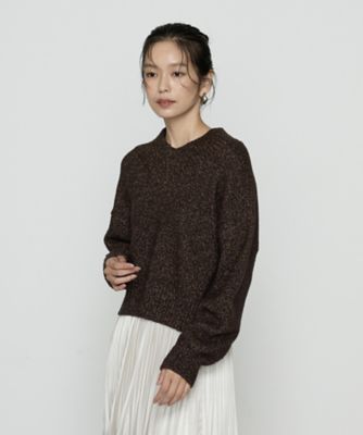 TALLサイズ 〕 和紙ブークレー Vネックプルオーバー