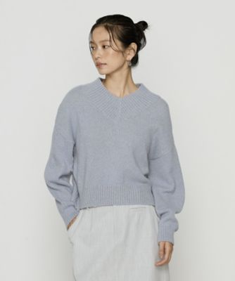 TALLサイズ 〕 和紙ブークレー Vネックプルオーバー