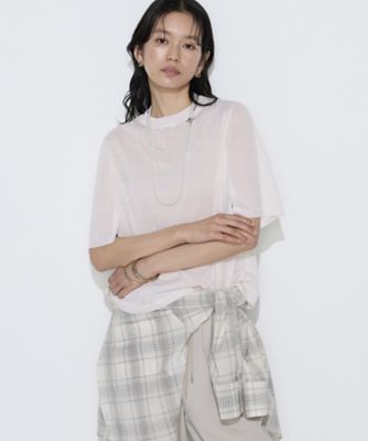 ＜COMME CA TALL (Women/大きいサイズ)＞〔　ＴＡＬＬサイズ　〕　レーヨンイタリア糸　半袖プルオーバー（３４５５ＩＯ０９）