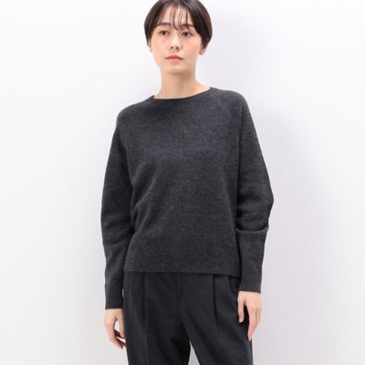 ＜COMME CA TALL (Women/大きいサイズ)＞〔　ＴＡＬＬサイズ　〕　バイヤス柄　ニットプルオーバー（３４５７ＩＥ１４）