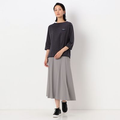 〔ＴＡＬＬサイズ〕天竺ボーダー　ボートネックＴシャツ（３４６０ＥＡ０４）