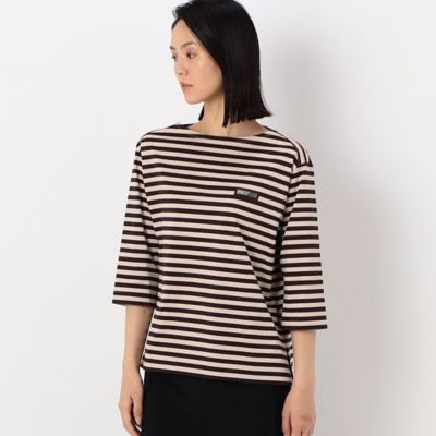 〔ＴＡＬＬサイズ〕天竺ボーダー　ボートネックＴシャツ（３４６０ＥＡ０４）