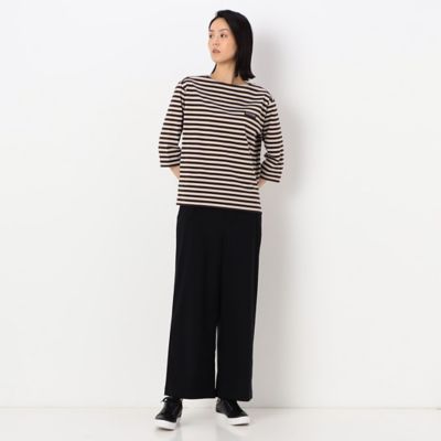 〔ＴＡＬＬサイズ〕天竺ボーダー　ボートネックＴシャツ（３４６０ＥＡ０４）