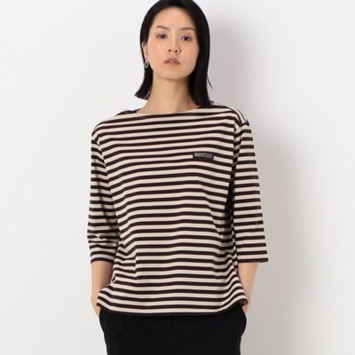 〔ＴＡＬＬサイズ〕天竺ボーダー　ボートネックＴシャツ（３４６０ＥＡ０４）