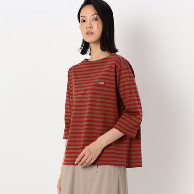 〔ＴＡＬＬサイズ〕天竺ボーダー　ボートネックＴシャツ（３４６０ＥＡ０４）