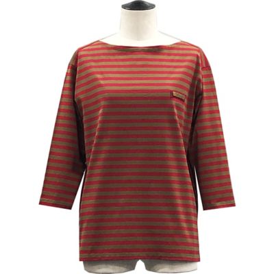 〔ＴＡＬＬサイズ〕天竺ボーダー　ボートネックＴシャツ（３４６０ＥＡ０４）