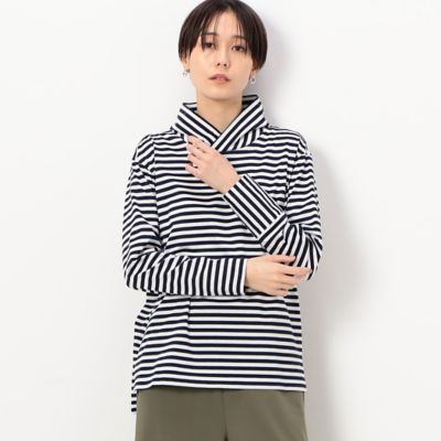 〔　ＴＡＬＬサイズ　〕　シルケット天竺ボーダー　プルオーバー（３４６０ＥＣ０５）