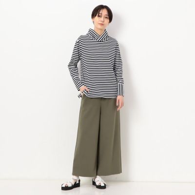 〔　ＴＡＬＬサイズ　〕　シルケット天竺ボーダー　プルオーバー（３４６０ＥＣ０５）