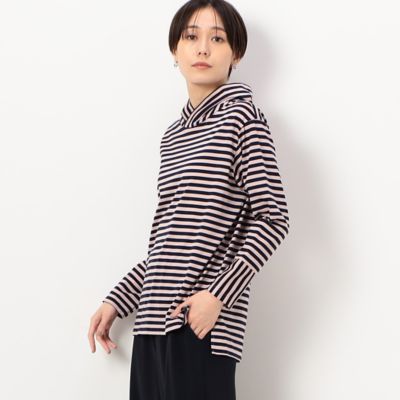 〔　ＴＡＬＬサイズ　〕　シルケット天竺ボーダー　プルオーバー（３４６０ＥＣ０５）