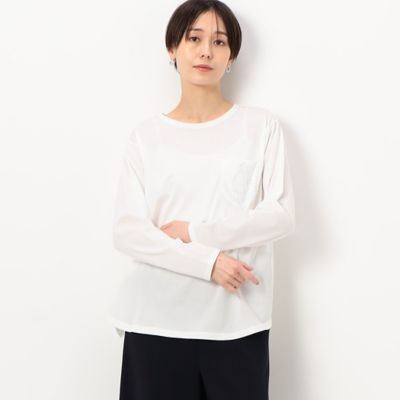 ＜COMME CA TALL (Women/大きいサイズ)＞〔　ＴＡＬＬサイズ　〕　シルケット天竺　プルオーバー（３４６０ＥＣ０６）