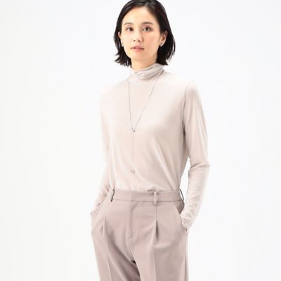 ＜COMME CA TALL (Women/大きいサイズ)＞〔　ＴＡＬＬサイズ　〕　強撚ＳＺ天竺スーパーソフト　プルオーバー（３４６０ＥＧ０３）