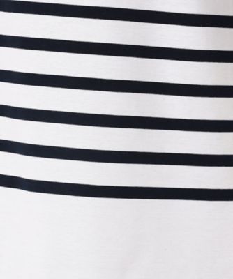 〔　ＴＡＬＬサイズ　〕　パネルポンチボーダー　スリット袖Ｔシャツ（３４６０ＥＧ０７）