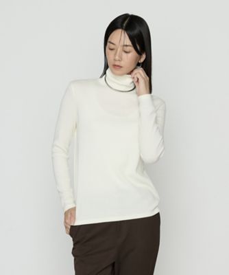 ＜COMME CA TALL (Women/大きいサイズ)＞〔　ＴＡＬＬサイズ　〕　ラグウォームリブニット　タートルネックプルオーバー（３４６０ＥＭ１２）