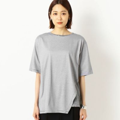 〔ＴＡＬＬサイズ〕【レイヤード】シルケット天竺ボーダー　プルオーバー（３４６０ＥＹ１７）