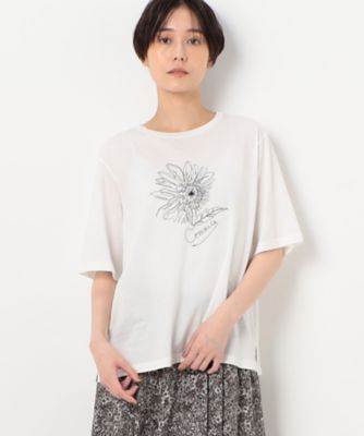 COMME CA TALL (Women/大きいサイズ)/コムサ トール 〔　ＴＡＬＬサイズ　〕　シルケット天竺　Ｔシャツ（３４６０ＴＣ２３）