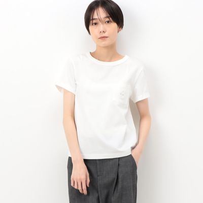 ＜COMME CA TALL (Women/大きいサイズ)＞〔　ＴＡＬＬサイズ　〕　ポンチ　Ｔシャツ（３４６０ＴＥ０１）