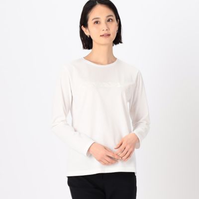 ＜COMME CA TALL (Women/大きいサイズ)＞〔　ＴＡＬＬサイズ　〕　ＴＣポンチ　Ｔシャツ（３４６０ＴＧ０１）