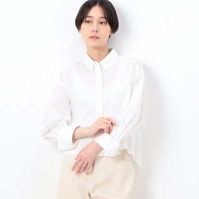 〔　ＴＡＬＬサイズ　〕　オーガニックコットンマグワッシャー　クロップド丈シャツ（３４７１ＨＣ１６）