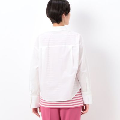 〔　ＴＡＬＬサイズ　〕　オーガニックコットンマグワッシャー　クロップド丈シャツ（３４７１ＨＣ１６）