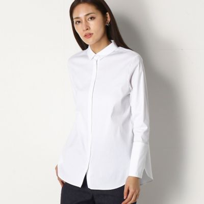 ＜COMME CA TALL (Women/大きいサイズ)＞〔ＴＡＬＬサイズ〕ストレッチブロード　シャツ（３４７１ＨＹ１０）