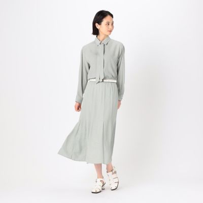 〔　ＴＡＬＬサイズ　〕　【セットアップ対応】バックサテンアムンゼン幾何小紋柄　シャツ（３４７２ＨＧ０６）