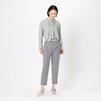 〔　ＴＡＬＬサイズ　〕　【セットアップ対応】バックサテンアムンゼン幾何小紋柄　シャツ（３４７２ＨＧ０６）