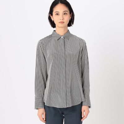 〔　ＴＡＬＬサイズ　〕　デシンストライププリント　シャツ（３４７２ＨＧ０７）