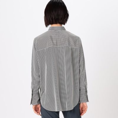 〔　ＴＡＬＬサイズ　〕　デシンストライププリント　シャツ（３４７２ＨＧ０７）